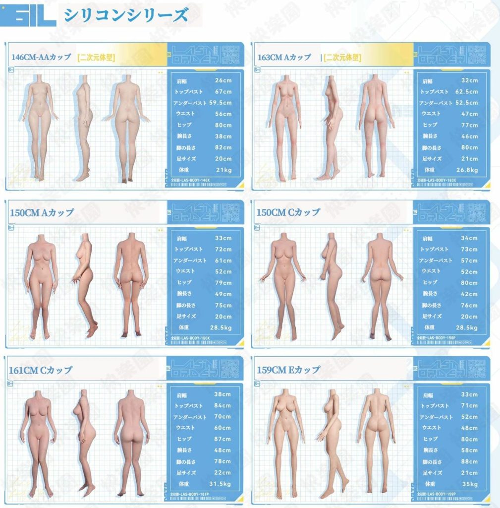 LAS漫研のシリコンボディシリーズ