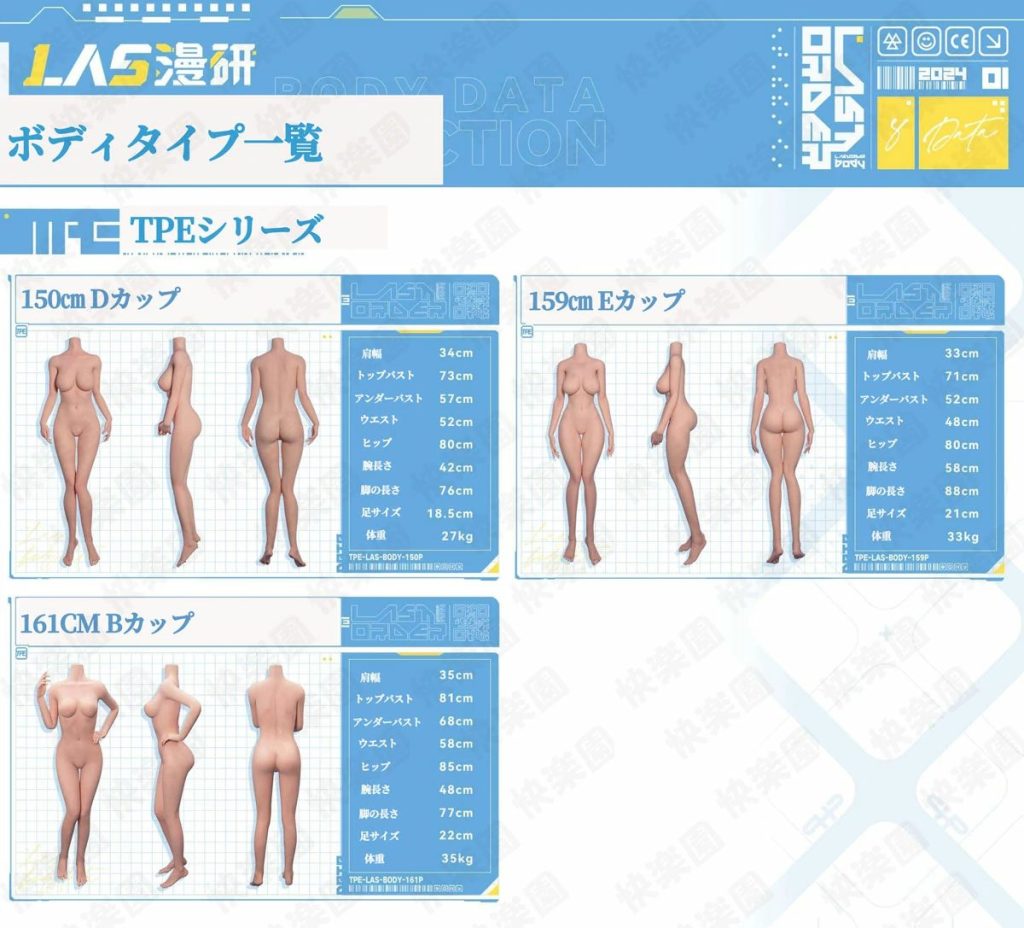 LAS漫研のTPEボディシリーズ