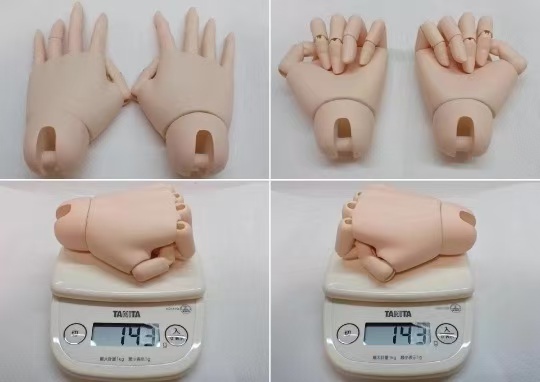 球体関節ラブドールの関節画像